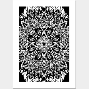 Sharp Flame Mandala Posters and Art